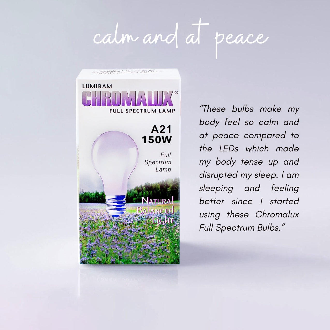 A21 / 150W Chromalux® Full Spectrum Light Bulb - Distributor Full Case (30 bulbs)