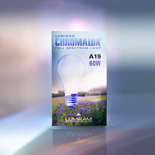 A19 / 60W Chromalux® Full Spectrum Light Bulb - Distributor Full Case (30 bulbs)