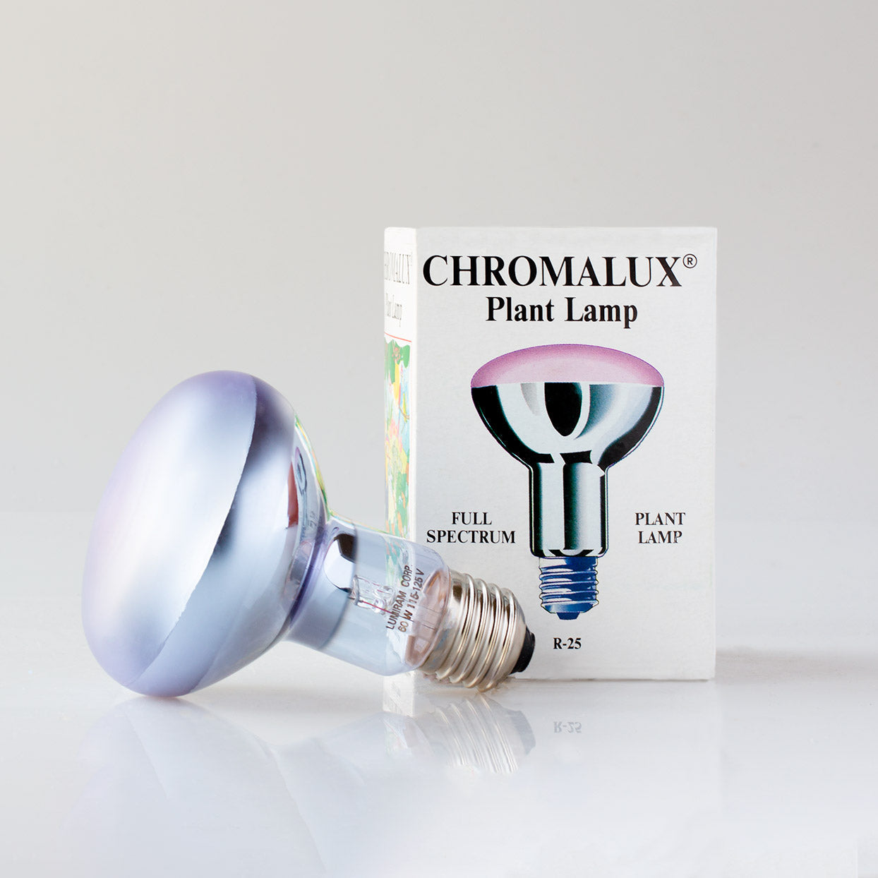 R25 / 60W Chromalux® Full Spectrum Reflector Flood Light Bulb (Plant Lamp) - Distributor Full Case (20 bulbs)