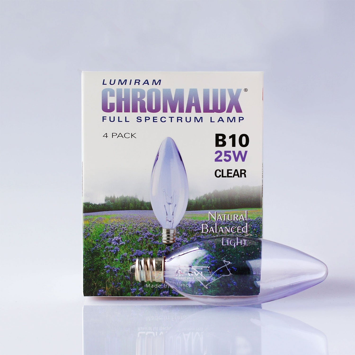 chromalux B10 full spectrum candelabra bulb